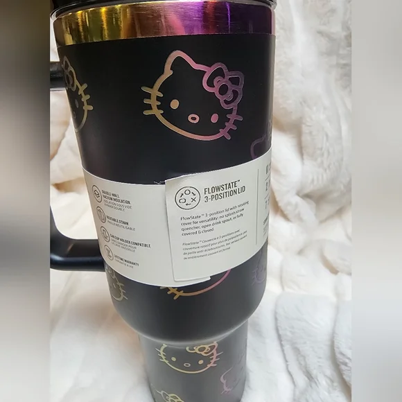 Black Hello Kitty Stanley Quencher H2.0 Tumbler - Picture 2 of 4